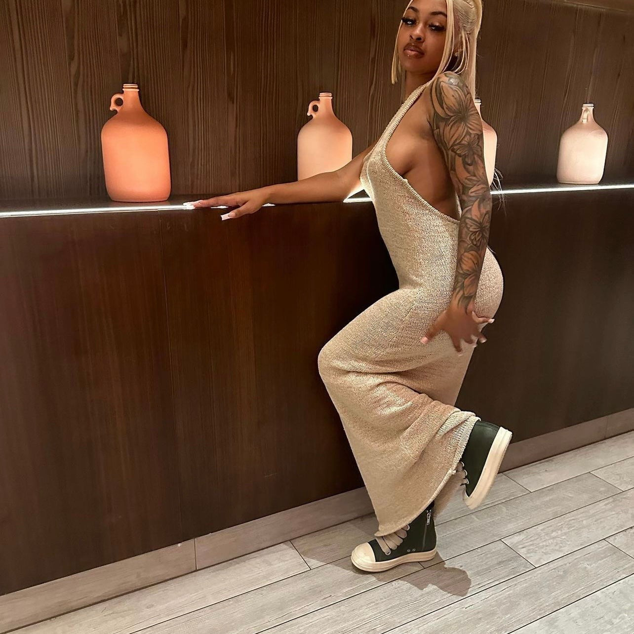 Worth It Dress - Beige