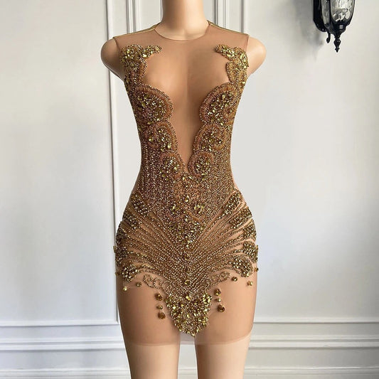 Go Crazy Dress - Gold *Pre- Order*