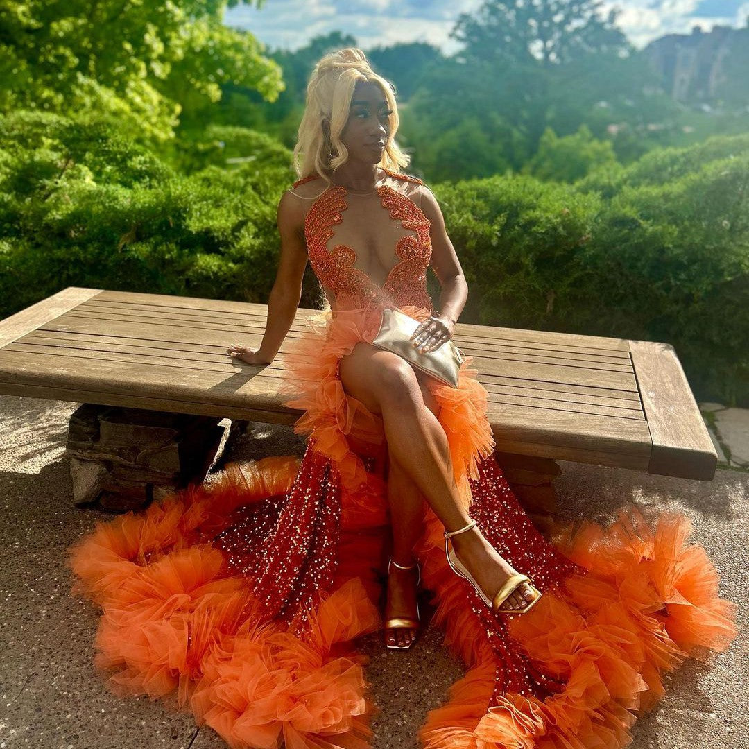 Pose Dress - Orange *Pre- Order*