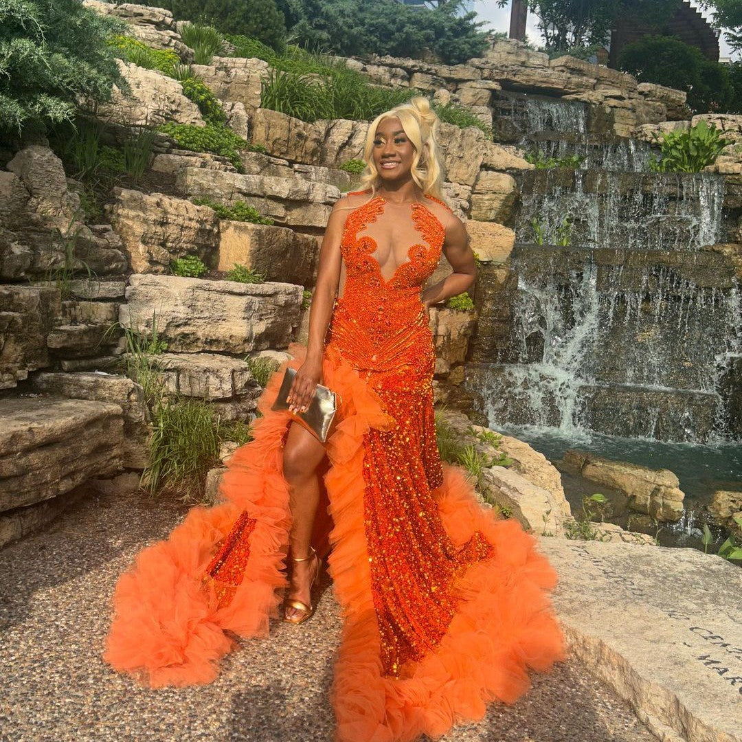 Pose Dress - Orange *Pre- Order*
