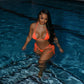 Geeked Up Bikini Set - Orange