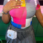 War Bout It Top - Multicolor