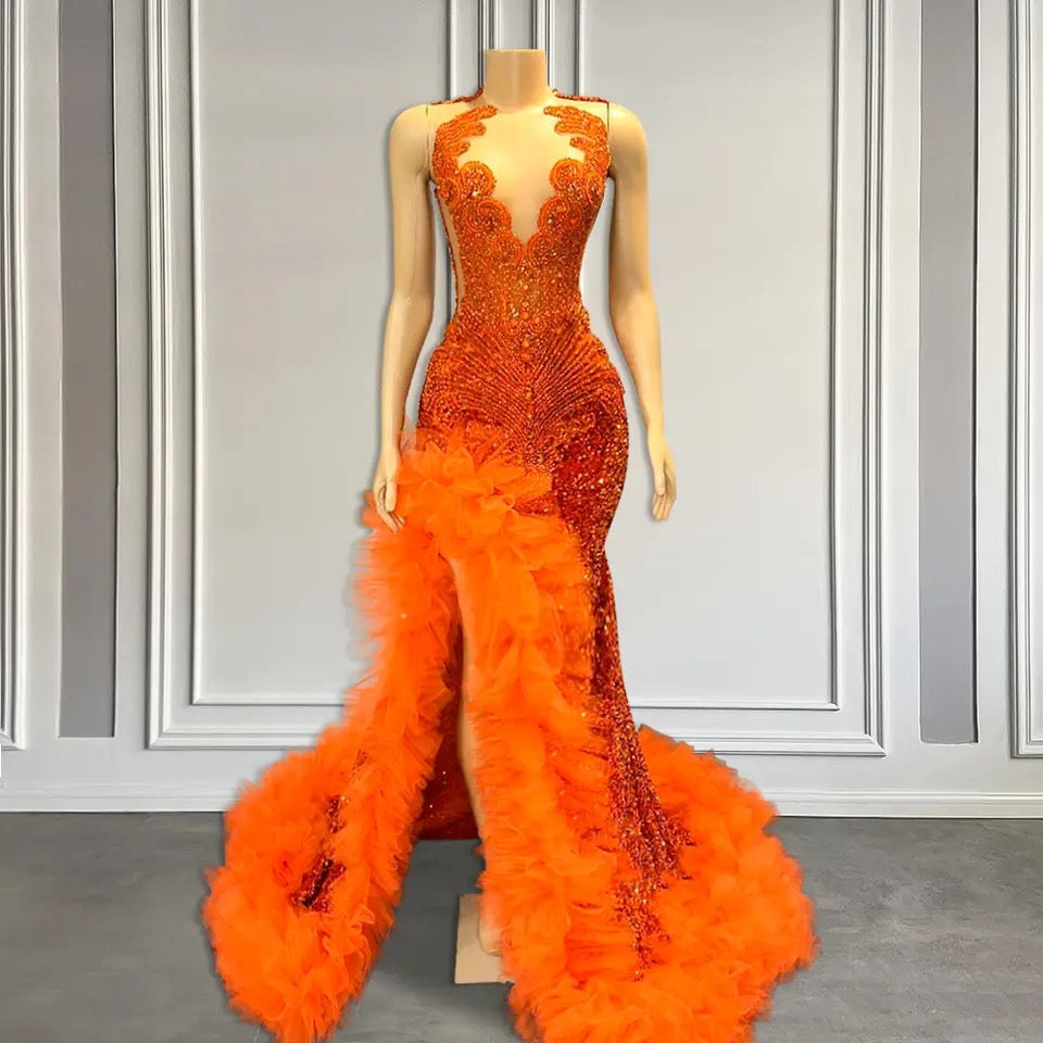 Pose Dress - Orange *Pre- Order*