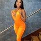 Too Good 4 You Jumpsuit - Orange