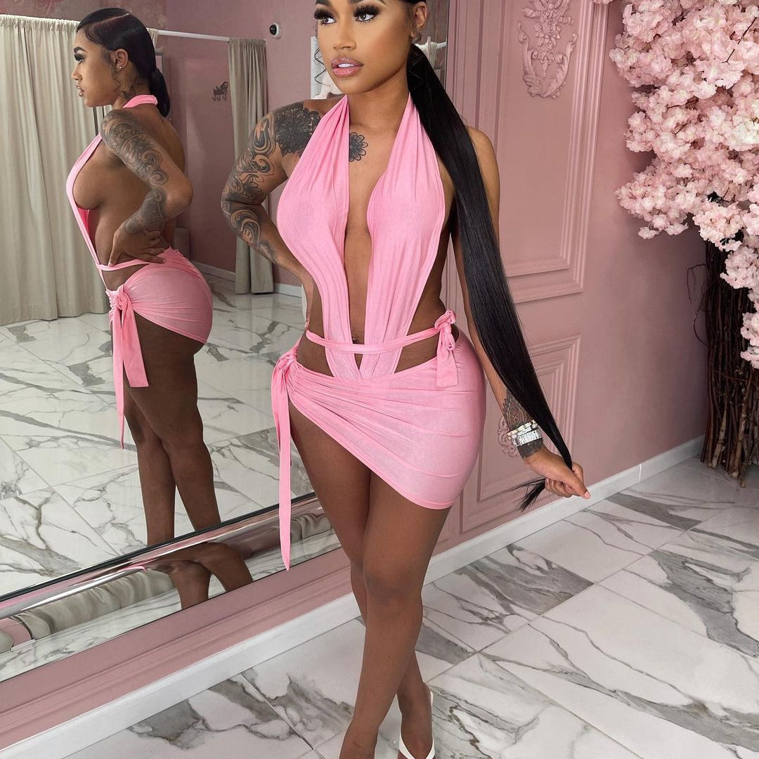 Catch Flights Dress - Pink