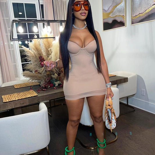 Lolipop Dress - Nude