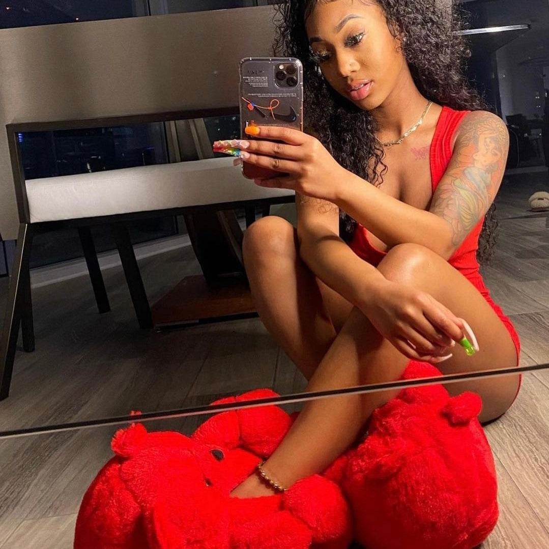 Teddy Graham Slippers - Red